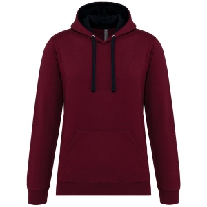 Sweat-shirt capuche contrastée homme 23