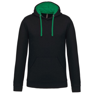 Sweat-shirt capuche contrastée homme 19