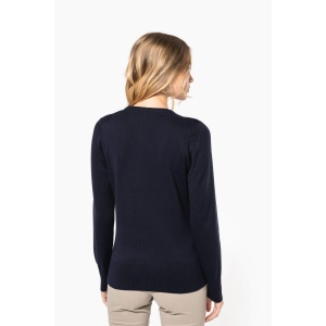 Pull col V femme 13