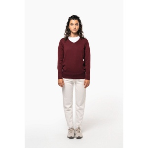 Pull col V femme 23