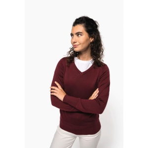 Pull col V femme 24