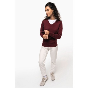 Pull col V femme 27