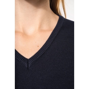 Pull col V femme 15