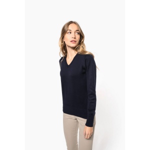 Pull col V femme 17