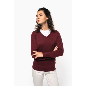 Pull col V femme 21