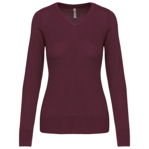 Pull col V femme 12