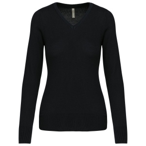 Pull col V femme 2