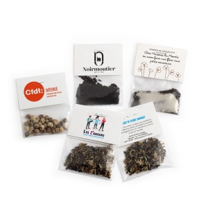 Sachet graines transparent avec cavalier 2