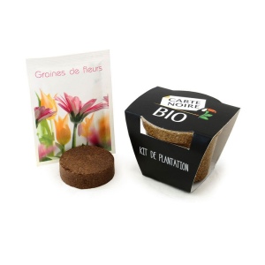 Kit plantation pot paille de riz 2