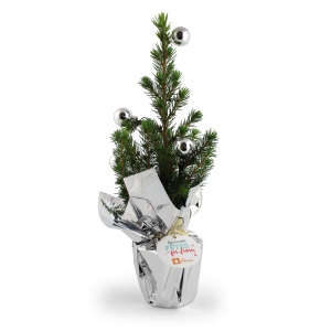 Sapin de Noël avec déco