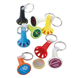 PORTE CLES PORTE JETON AVEC JETON (anneau 25 mm) 102