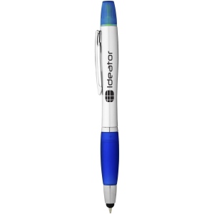 Stylo bille avec fonction stylet et surligneur Nash (encre noire) 4