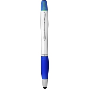 Stylo bille avec fonction stylet et surligneur Nash (encre noire) 2