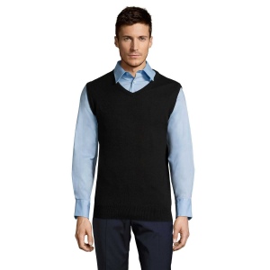Pull sans manche col v unisexe - GENTLEMEN 3