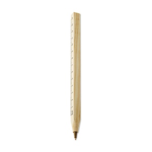 Stylo bille - règle en bois - WOODAVE 3