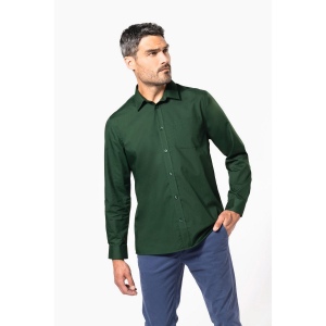 Chemise popeline polycoton entretien facile homme
