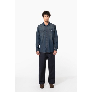Chemise denim manches longues 12