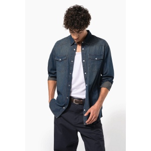 Chemise denim manches longues 15