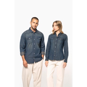 Chemise denim manches longues 17