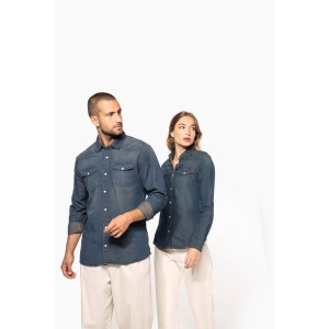 Chemise denim manches longues 19