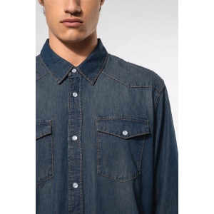 Chemise denim manches longues 4