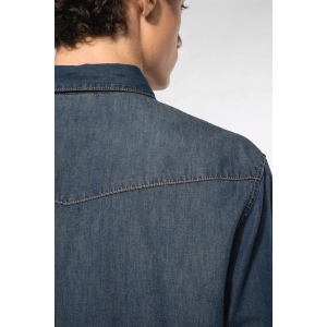 Chemise denim manches longues 7