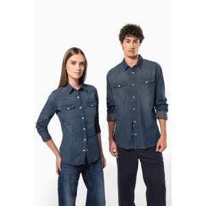 Chemise denim manches longues 9