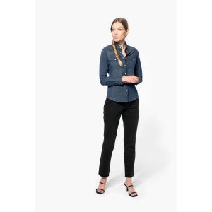 Chemise denim manches longues femme 15