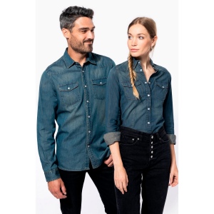 Chemise denim manches longues femme 17