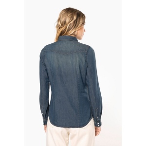 Chemise denim manches longues femme 18