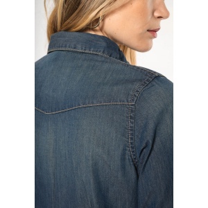Chemise denim manches longues femme 20