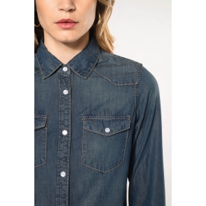 Chemise denim manches longues femme 21