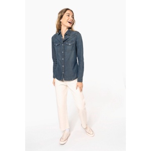 Chemise denim manches longues femme 27