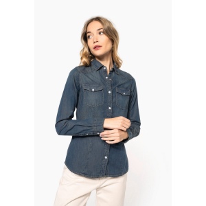 Chemise denim manches longues femme 30