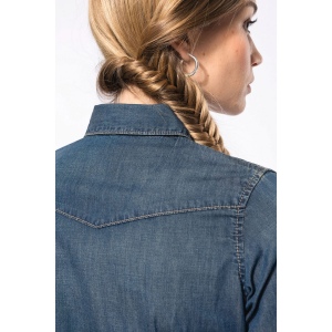 Chemise denim manches longues femme 10