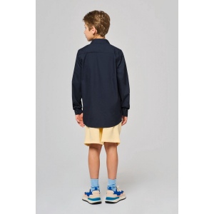 Chemise popeline manches longues enfant 16