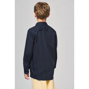 Chemise popeline manches longues enfant 8
