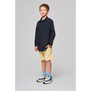 Chemise popeline manches longues enfant 9
