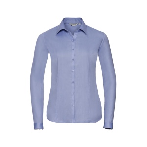LADIES' LONG SLEEVE TAILORED HERRINGBONE SHIRT 3