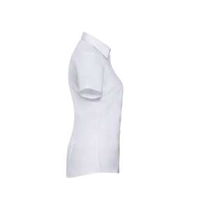 LADIES' SHORT SLEEVE TAILORED HERRINGBONE SHIRT 7