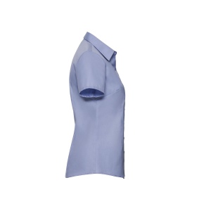LADIES' SHORT SLEEVE TAILORED HERRINGBONE SHIRT 8