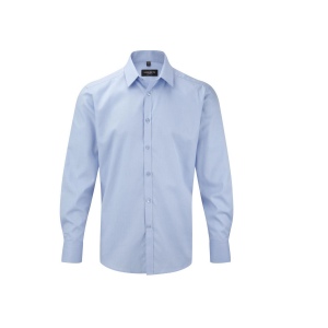 MEN'S LONG SLEEVE TAILORED HERRINGBONE SHIRT 3