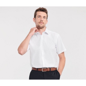 MEN'S SHORT SLEEVE TAILORED HERRINGBONE SHIRT 6