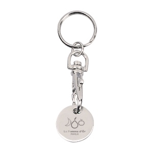 Porte-cles jeton metal lisse (+Gravure laser métal YA31) 3