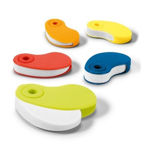 SIZA. Gomme blanche en TPR avec protecteur en PP