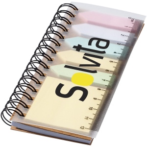 Bloc-notes à spirales avec mémos autocollants colorés Spinner 4