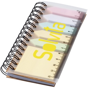 Bloc-notes à spirales avec mémos autocollants colorés Spinner 5