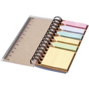 Bloc-notes à spirales avec mémos autocollants colorés Spinner 8