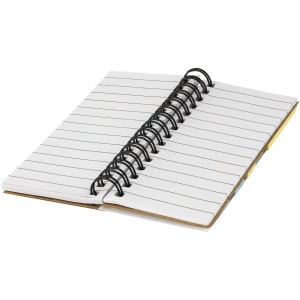 Bloc-notes à spirales avec mémos autocollants colorés Spinner 9