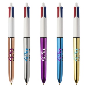 BIC stylo publicitaire 4 couleurs mtallis brillant